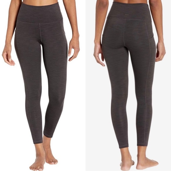 Prana Pants - PrAna Becksa 7/8 Legging in Black Heather